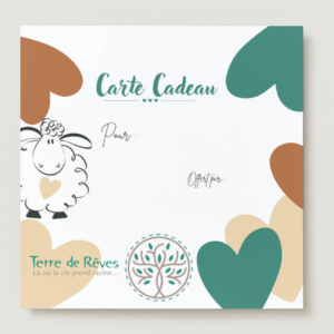 Carte Cadeau ensemencée "fleurs des champs" & son enveloppe